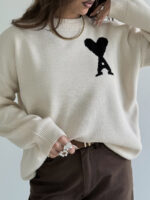 بلوز بافت طرح قلب کد 200833 - Image 8