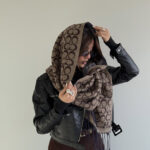 شال کنفی طرحدار کد 310647