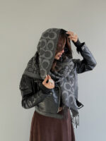 شال کنفی طرحدار کد 310647 - Image 4