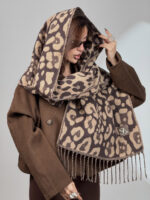 شال پلنگی ریش دار کد 310669