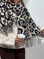 شال پلنگی ریش دار کد 310669 - Image 6