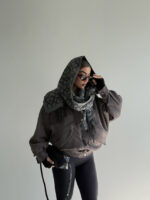 کت جیر دکمه پانچی کد 120370 - Image 8