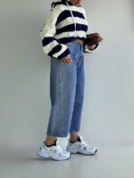 شلوار جین کراپ واید لگ کد 101998 - Image 2