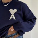 بلوز بافت طرح قلب کد 200833