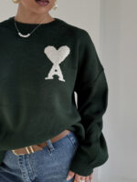 بلوز بافت طرح قلب کد 200833 - Image 15