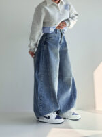 جین بالنی برش دار کد 102022 - Image 3