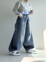 جین بالنی برش دار کد 102022