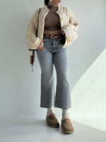 شلوار جین واید کراپ کد 102020 - Image 3