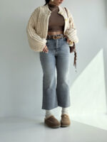 شلوار جین واید کراپ کد 102020 - Image 4