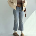 شلوار جین واید کراپ کد 102020