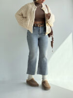 شلوار جین واید کراپ کد 102020