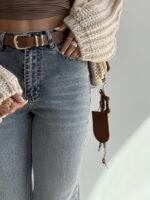 شلوار جین واید کراپ کد 102020 - Image 2