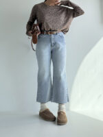 شلوار جین واید کراپ کد 102019 - Image 2