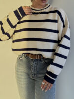 بلوز بافت راه راه کد 200832 - Image 18