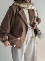 کت بارونی آستین گت کد 120367 - Image 11