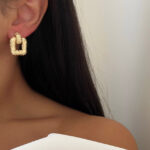 گوشواره مستطیلی کد 310565