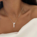 گردنبند مینیمال مکعبی کد 310629