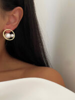 گوشواره سنگی طرحدار کد 310581 - Image 4