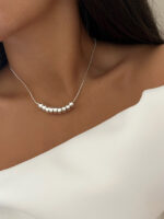 گردنبند مینیمال طرحدار کد 310597