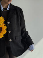 کت جیر یقه پترپن کد 120378 - Image 14