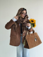 کت جیر یقه پترپن کد 120378