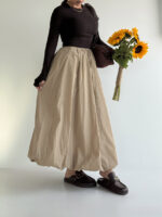 دامن بارونی گت دار کد 101984 - Image 19