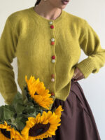 بلوز بافت دکمه رنگی کد 180551 - Image 3