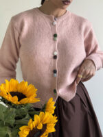 بلوز بافت دکمه رنگی کد 180551 - Image 7