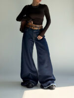 شلوار جین فول بگ کد 102034