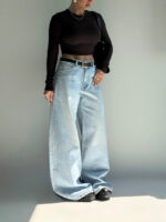 شلوار جین فول بگ کد 102035 - Image 3