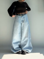 شلوار جین فول بگ کد 102035