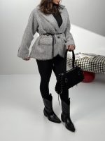 کت خزدار کمربندی کد 120385 - Image 24