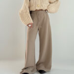 شلوار کتان کج راه کد 102038