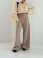 شلوار کتان کج راه کد 102038