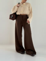 شلوار کتان کج راه کد 102038 - Image 6