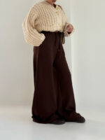 شلوار کتان کج راه کد 102038 - Image 9