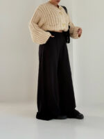 شلوار کتان کج راه کد 102038 - Image 11