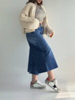 شلوار جین کراپ فول بگ کد 102046 - Image 2