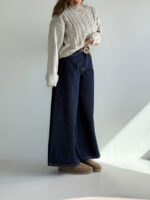 شلوار جین کراپ فول بگ کد 102048 - Image 4