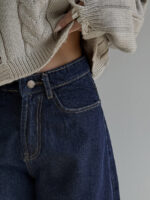 شلوار جین کراپ فول بگ کد 102048 - Image 2