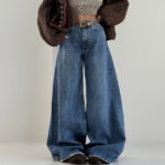شلوار جین فول بگ کد 102033