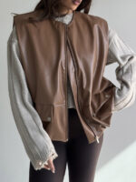 وست چرم جیب پانچی کد 200942 - Image 7