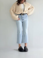 شلوار جین واید کراپ کد 102056 - Image 3