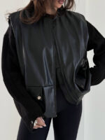 وست چرم جیب پانچی کد 200942 - Image 13