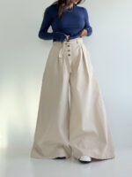 شلوار کتان پیله دار کد 102051