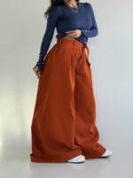 شلوار کتان پیله دار کد 102051 - Image 8