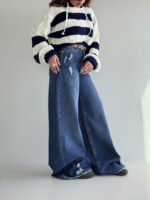 شلوار جین فول بگ کد 102044
