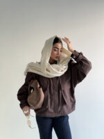 سوییشرت بارونی بنددار کد 200945