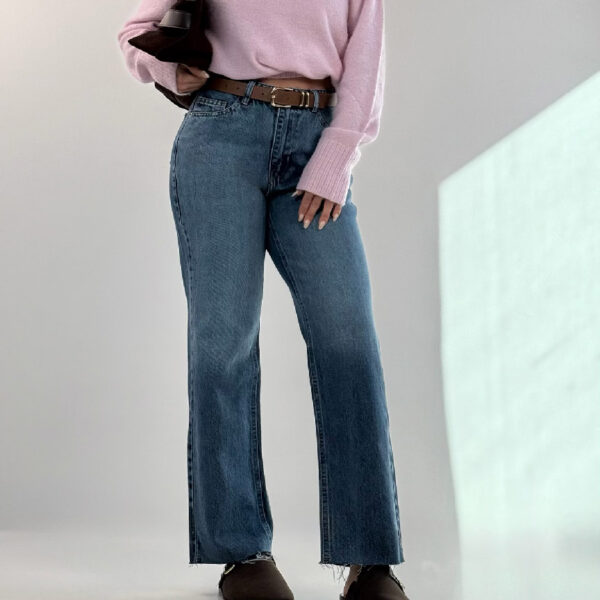 شلوار جین استریت فیت کد 102064