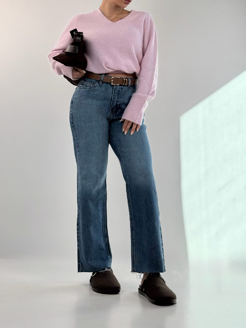 IMG_5929 شلوار جین استریت فیت کد 102064 - Image 1